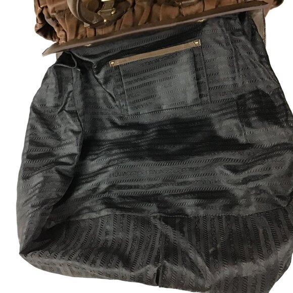 PRADA Nappa Gaufre Brown Leather Satchel Bag - Picture 14 of 16
